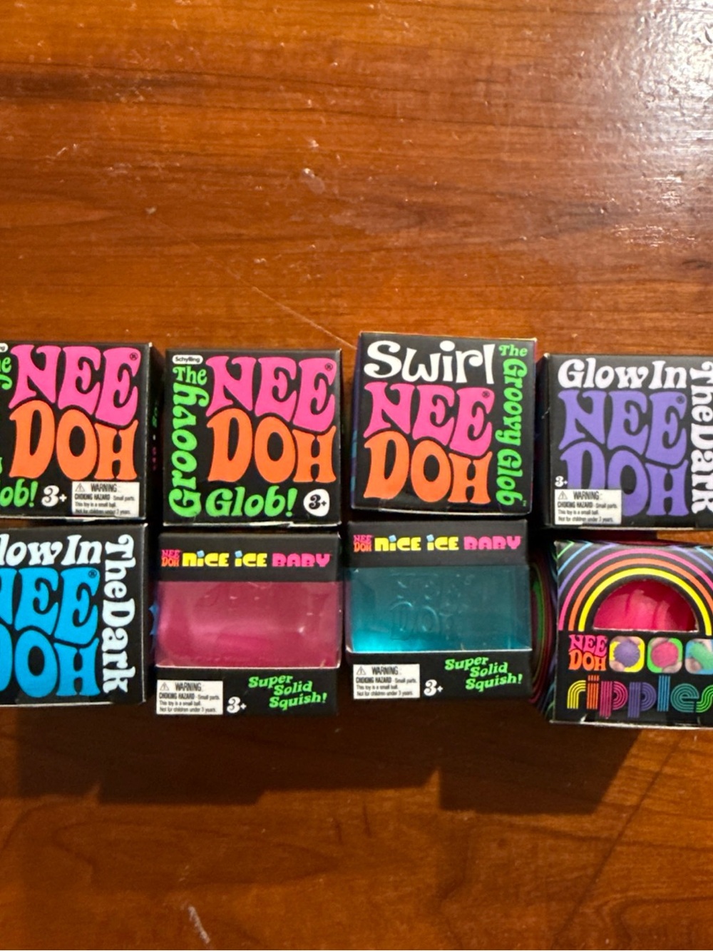 New!! Schylling Teenie NeeDoh Lot 8 minis!!